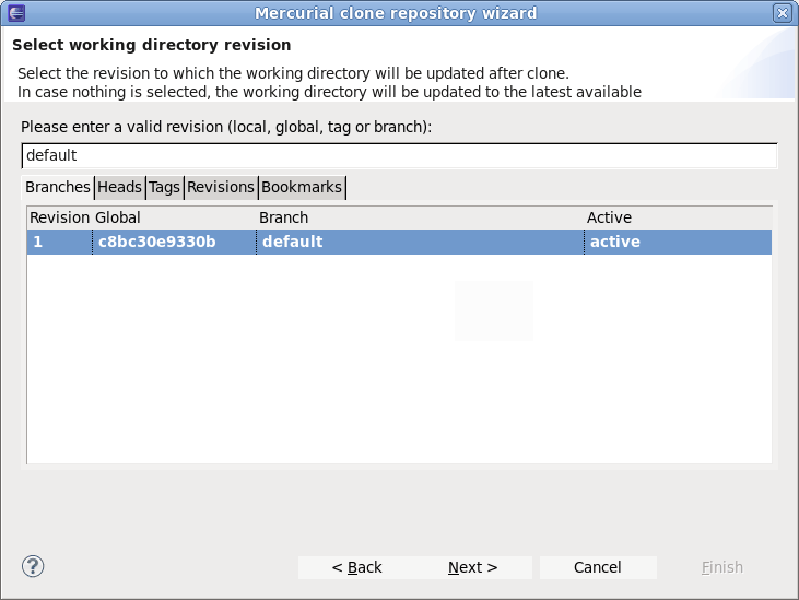 Default revision