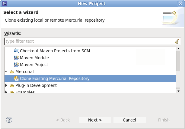 Clone Existing Mercurial Repository